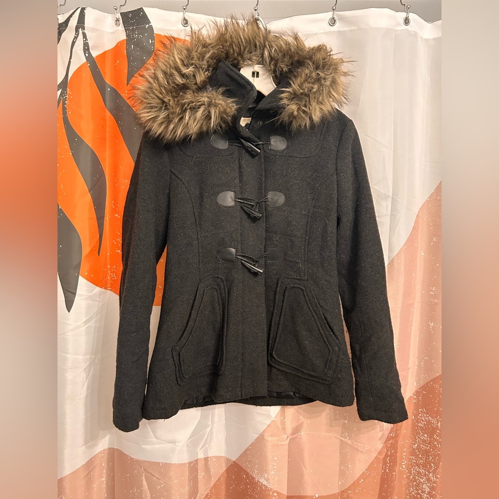 Sound & Matter Jacket with Faux-Fur Lined Hood